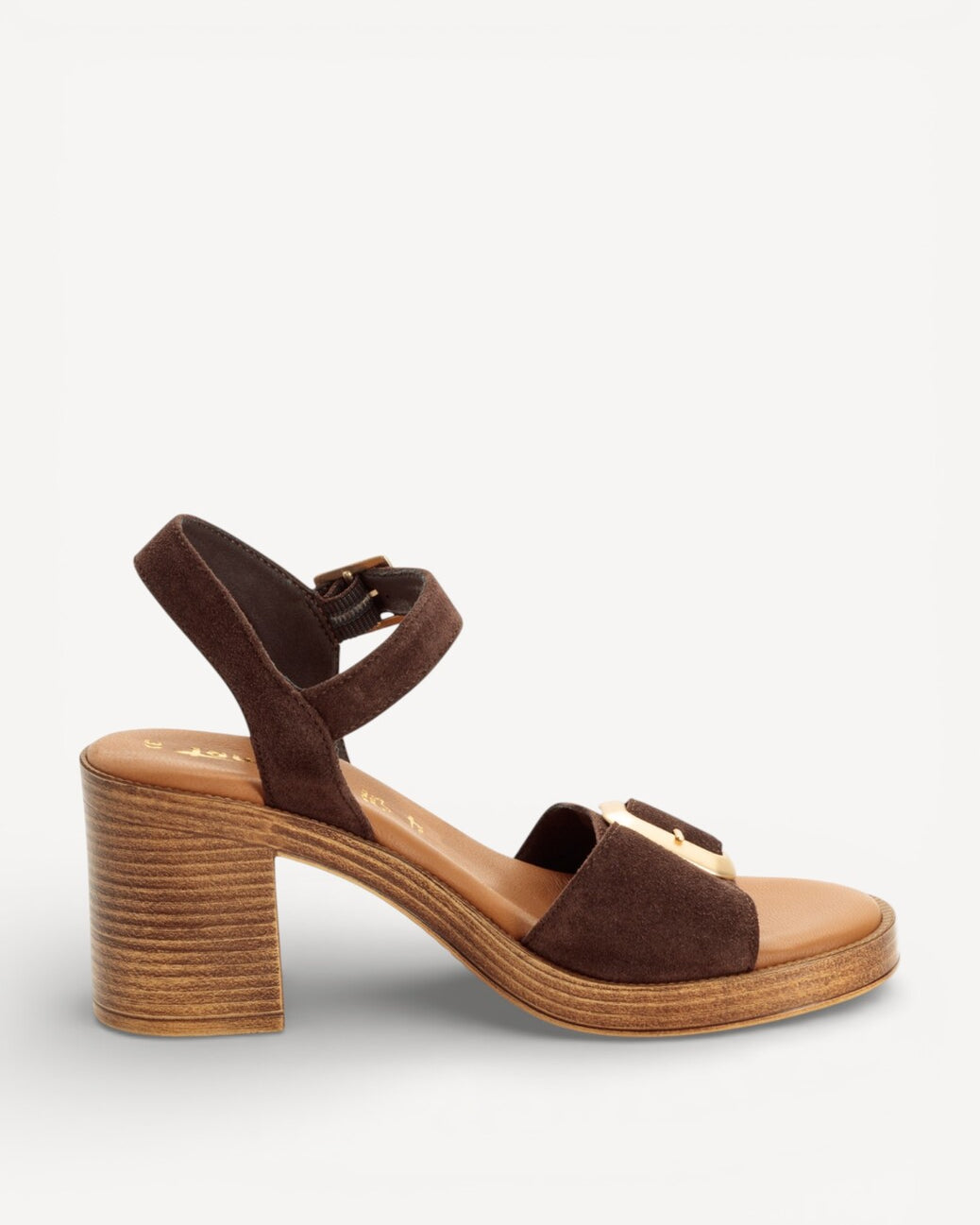 DAMES OPEN SCHOENEN-Bruin suède