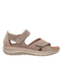 DAMES OPEN SCHOENEN-Beige suède/nubuck