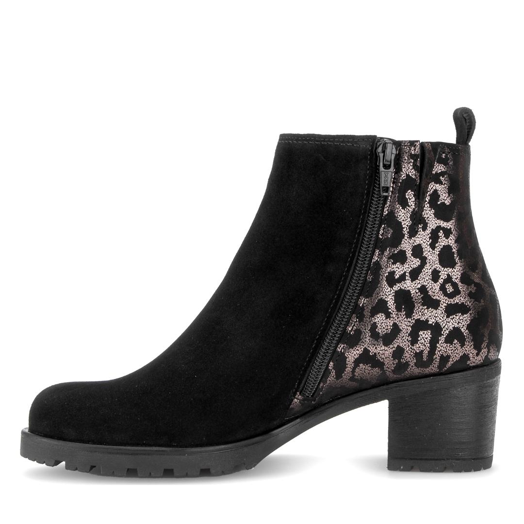 DAMES BOOTS+KORT LAARS-Zwart suède