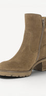 DAMES BOOTS+KORT LAARS-Bruin suède