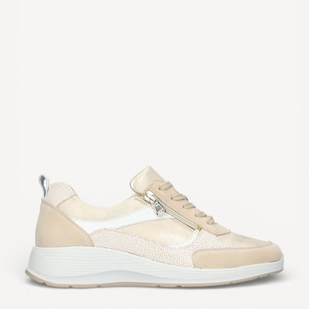 DAMES SPORTIEVE VETERSCHO-Beige suède/nubuck