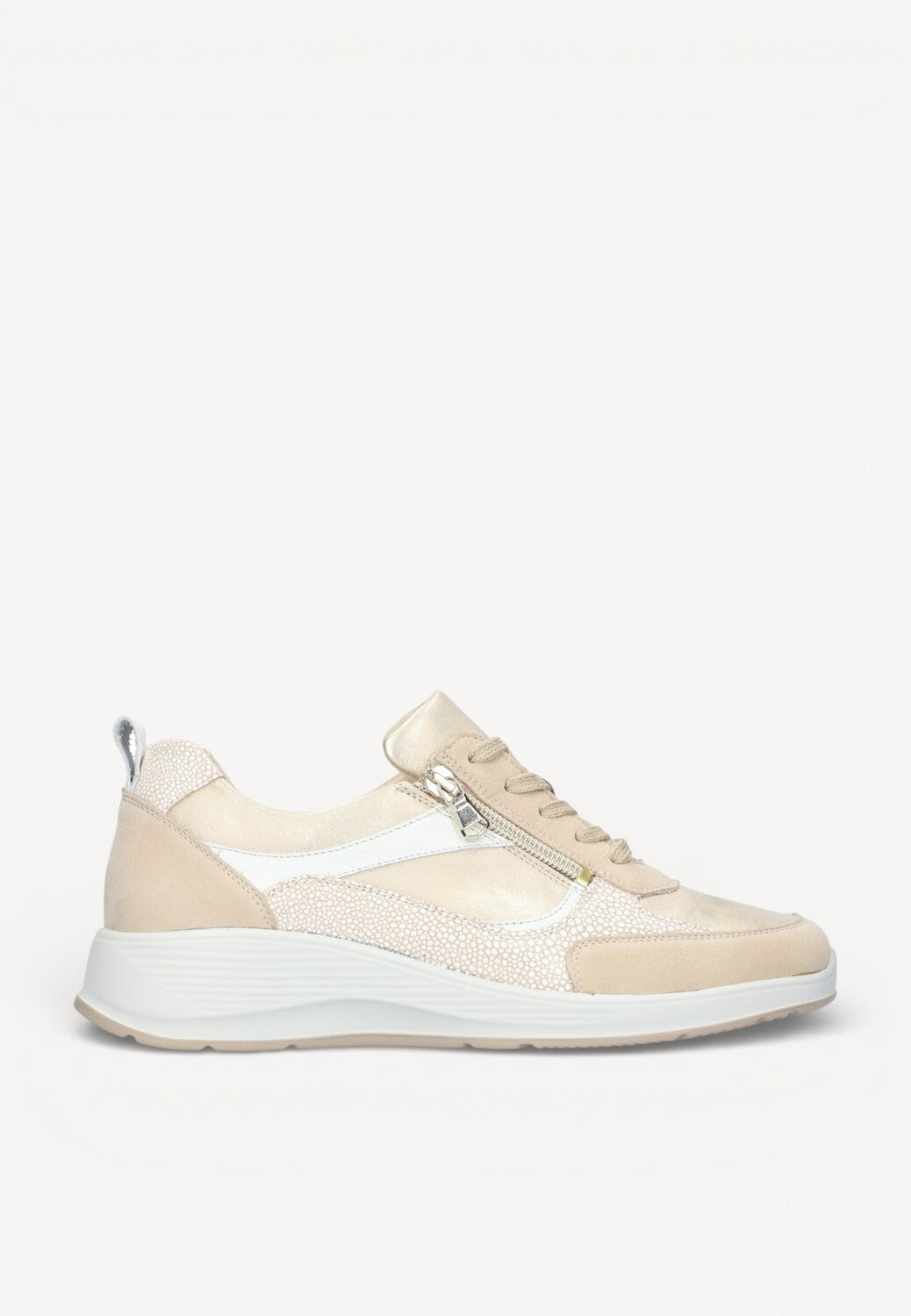 DAMES SPORTIEVE VETERSCHO-Beige suède/nubuck