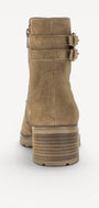 DAMES BOOTS+KORT LAARS-Bruin suède
