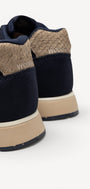 DAMES SPORTIEVE VETERSCHO-Blauw suède/nubuck
