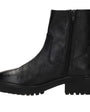 DAMES BOOTS+KORT LAARS-Zwart leer