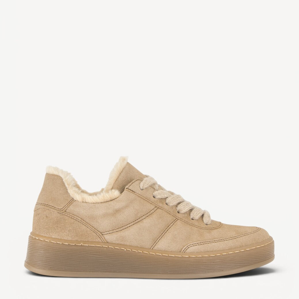 DAMES SPORTIEVE VETERSCHO-Beige suède/nubuck