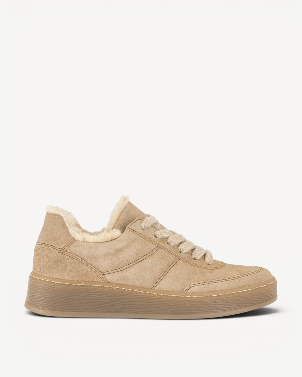 DAMES SPORTIEVE VETERSCHO-Beige suède/nubuck