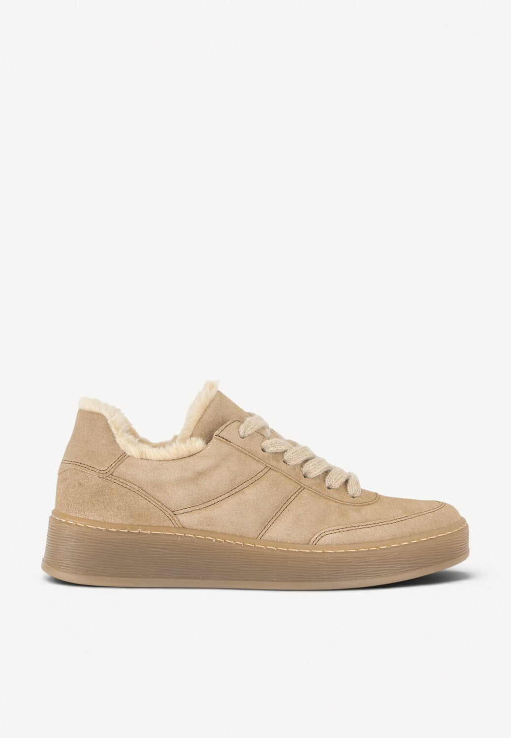 DAMES SPORTIEVE VETERSCHO-Beige suède/nubuck