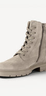 DAMES BOOTS+KORT LAARS-Beige suède/nubuck