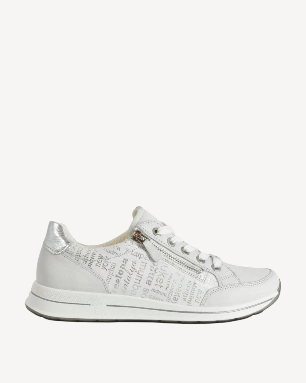 DAMES SPORTIEVE VETERSCHO-Wit leer