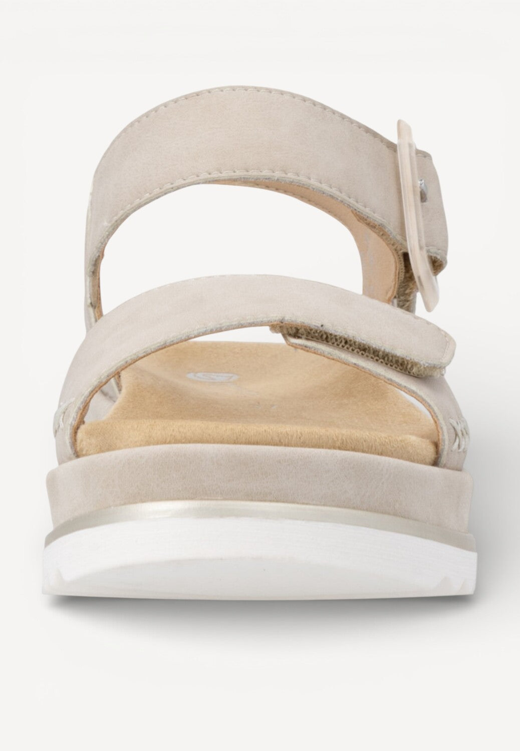 DAMES OPEN SCHOENEN-Beige suède/nubuck