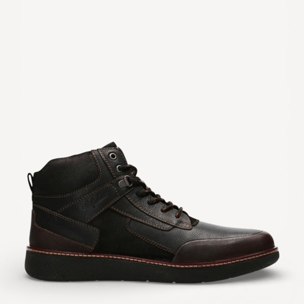 Heren boots-Zwart leer