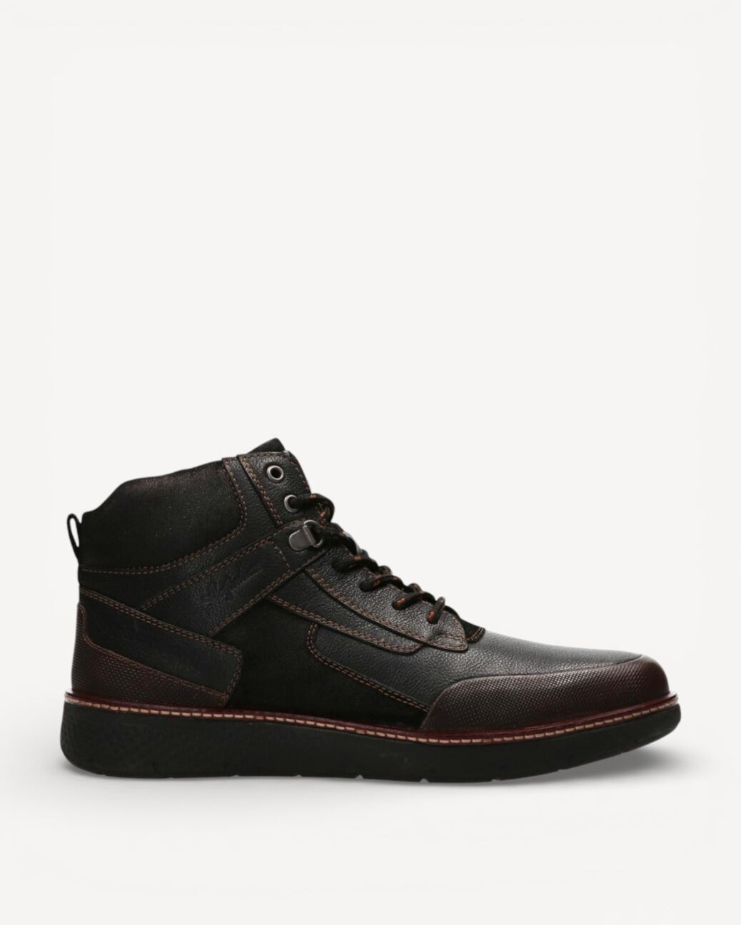 Heren boots-Zwart leer