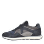 Heren veterschoenen-Blauw suède/nubuck