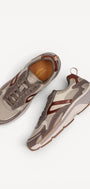 Heren veterschoenen-Beige suède/nubuck