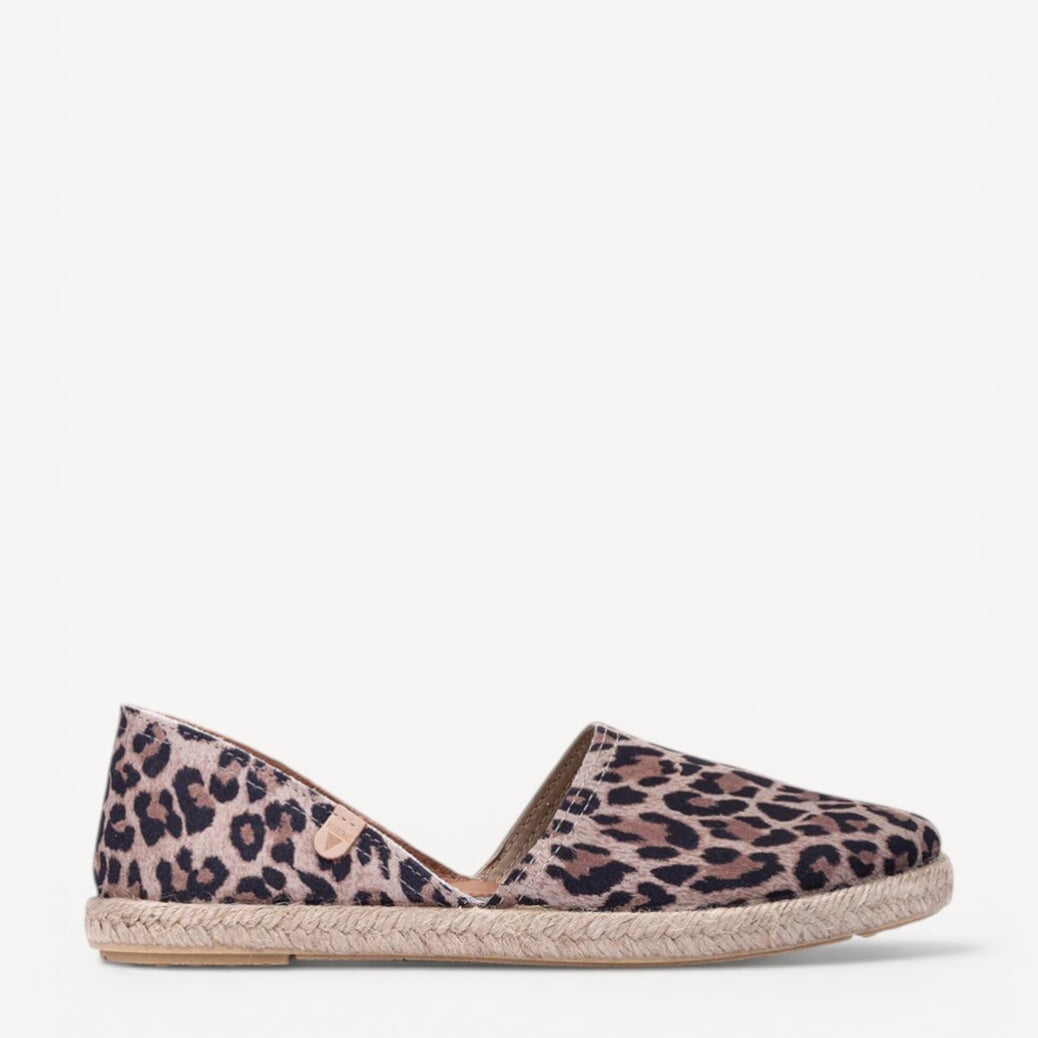 DAMES INSTAPSCHOENEN-Bruin combi kleur