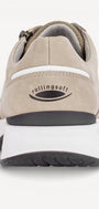 Heren veterschoenen-Beige suède/nubuck
