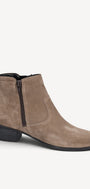 DAMES BOOTS+KORT LAARS-Beige suède/nubuck