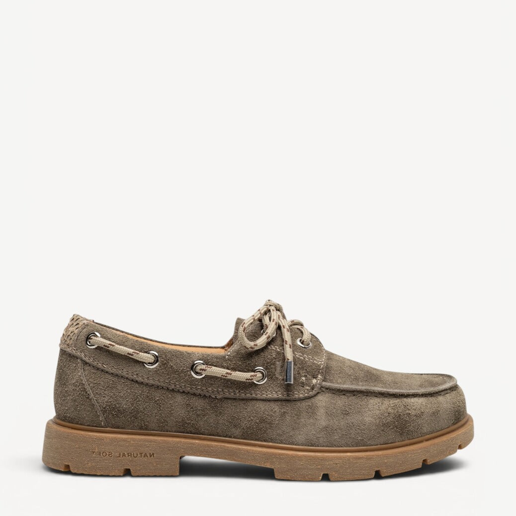 DAMES SPORTIEVE VETERSCHO-Groen suède/nubuck
