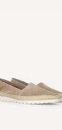 DAMES INSTAPSCHOENEN-Beige suède/nubuck