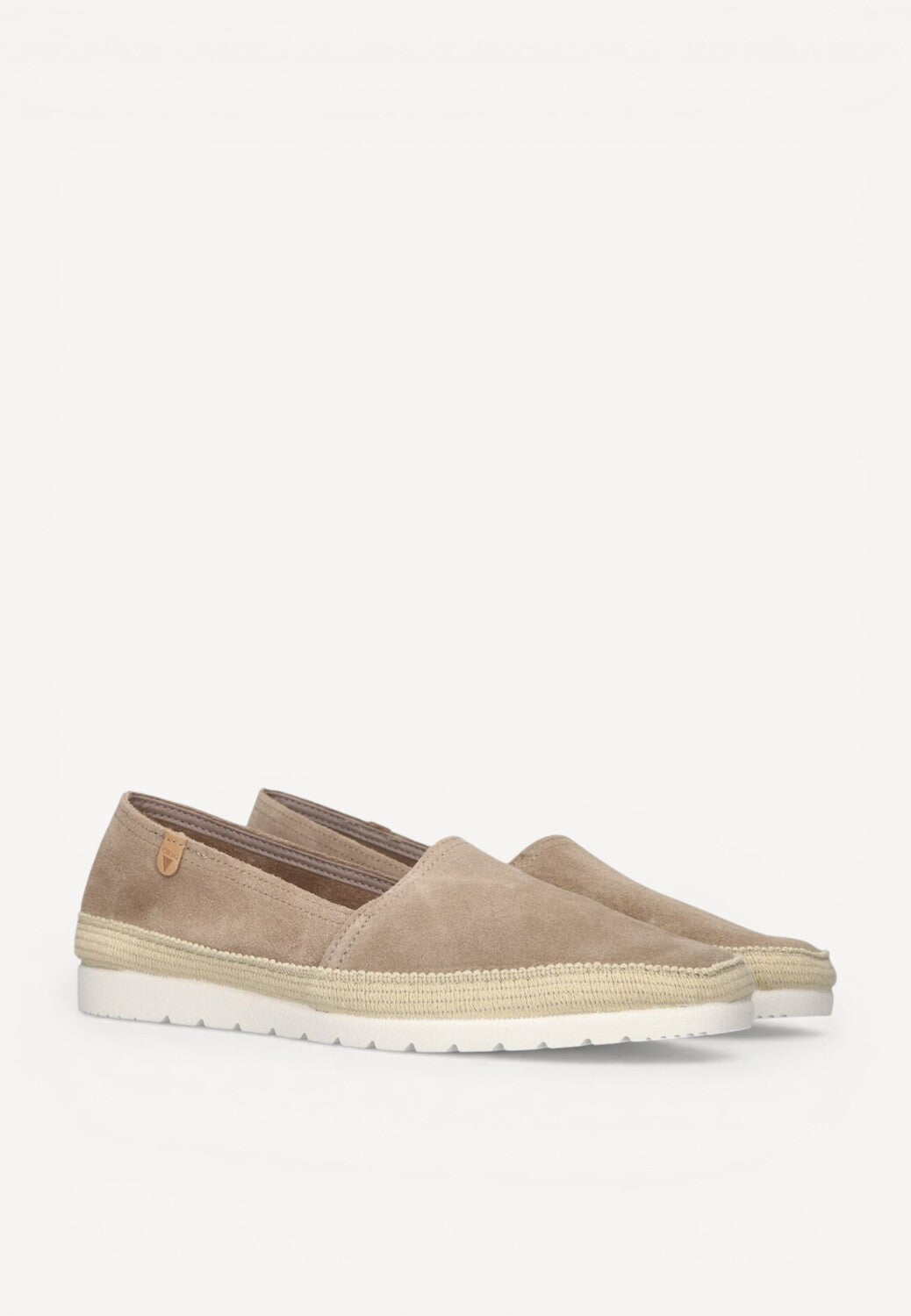DAMES INSTAPSCHOENEN-Beige suède/nubuck