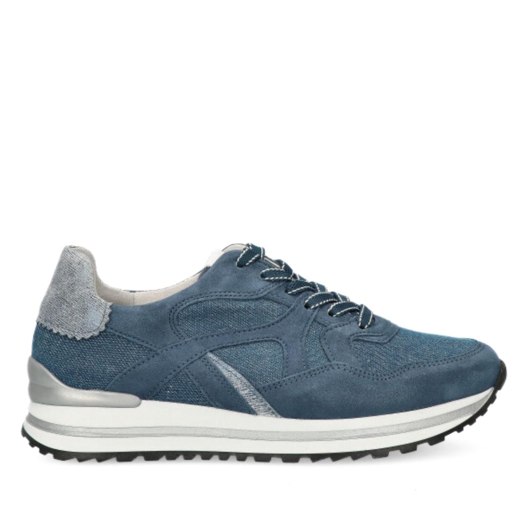 DAMES SPORTIEVE VETERSCHO-Blauw suède/nubuck