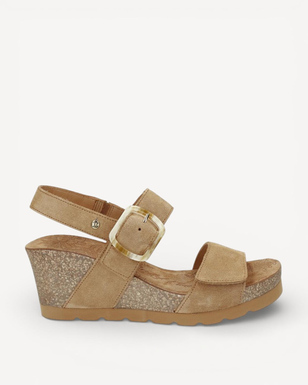 DAMES OPEN SCHOENEN-Beige suède/nubuck