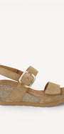 DAMES OPEN SCHOENEN-Beige suède/nubuck