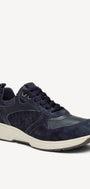 DAMES SPORTIEVE VETERSCHO-Blauw leer