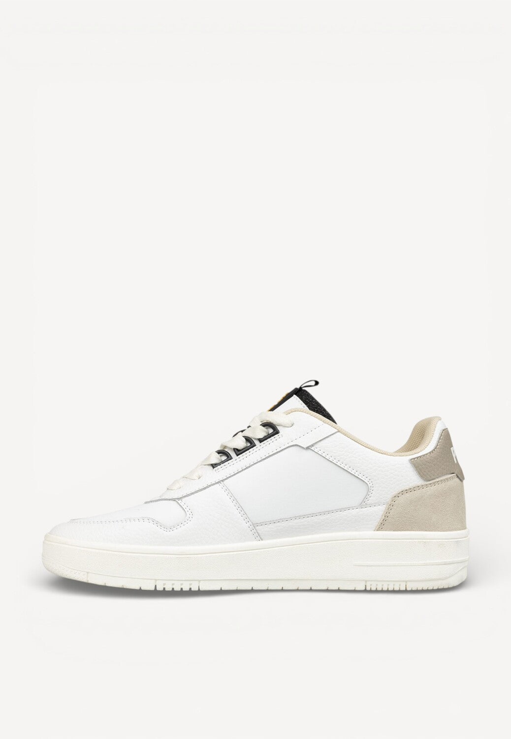 Heren veterschoenen-Wit leer