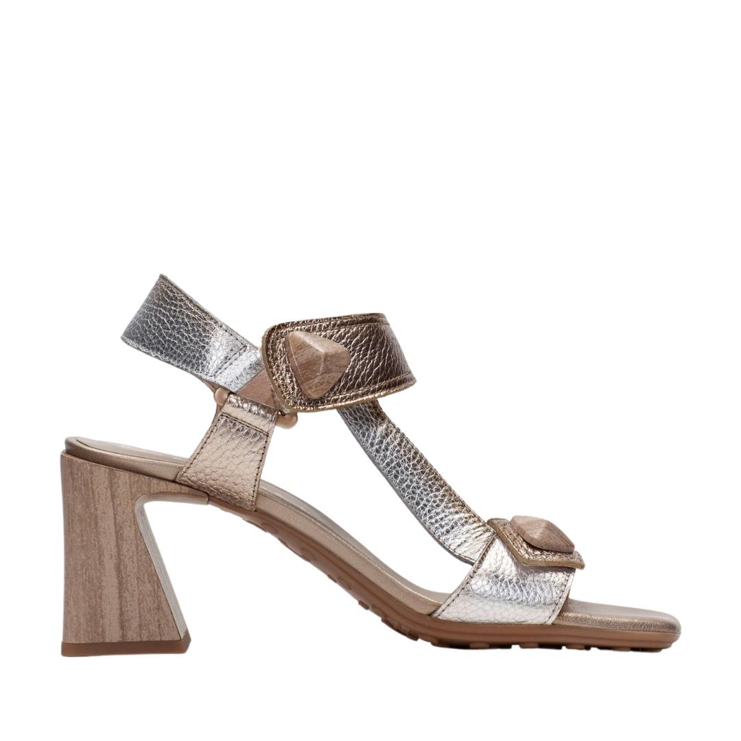 DAMES OPEN SCHOENEN-Goud combi kleur