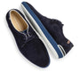 Heren veterschoenen-Blauw suède/nubuck