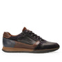 Heren veterschoenen-Blauw leer