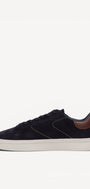 Heren veterschoenen-Blauw suède/nubuck
