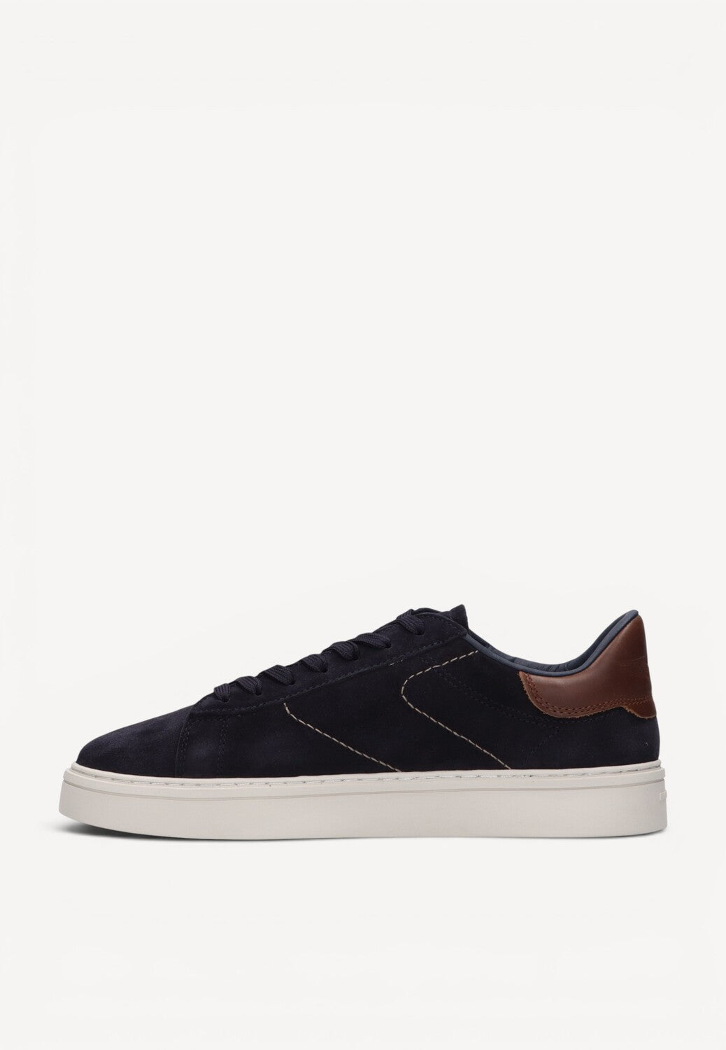 Heren veterschoenen-Blauw suède/nubuck