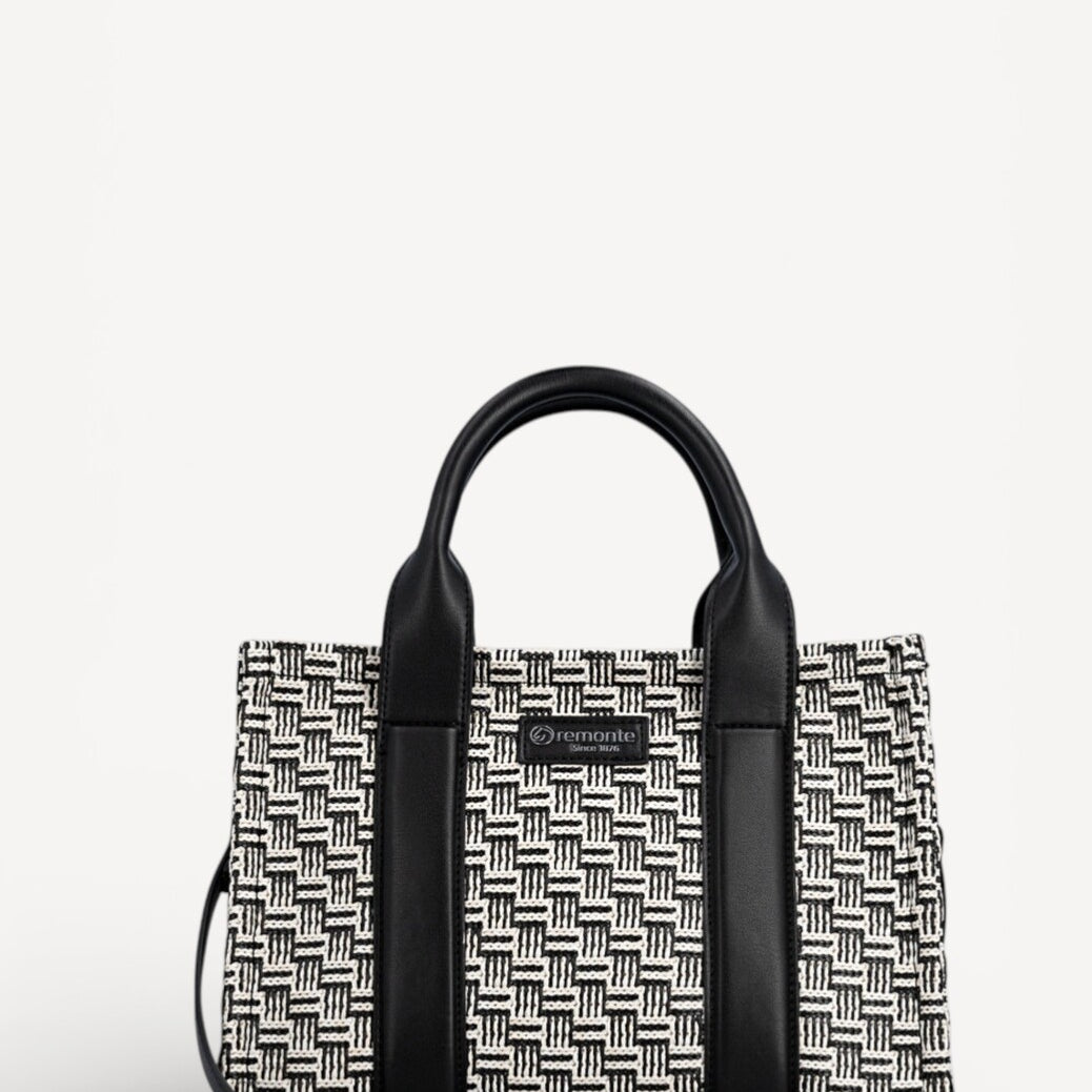 Handtassen-Zwart combi kleur