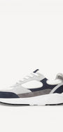 Heren veterschoenen-Blauw combi kleur