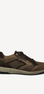 Heren veterschoenen-Bruin combi kleur
