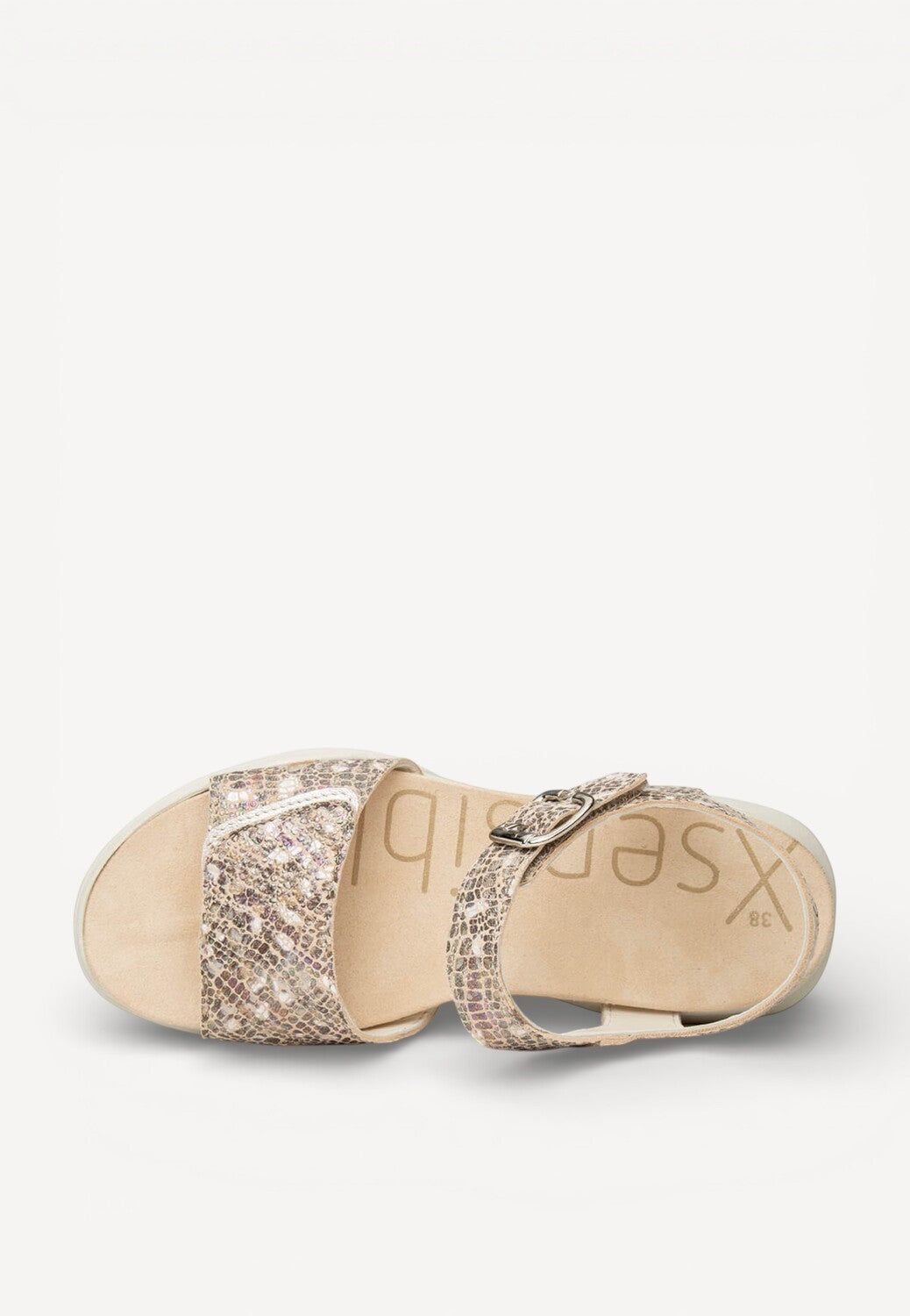 DAMES OPEN SCHOENEN-Bruin combi kleur