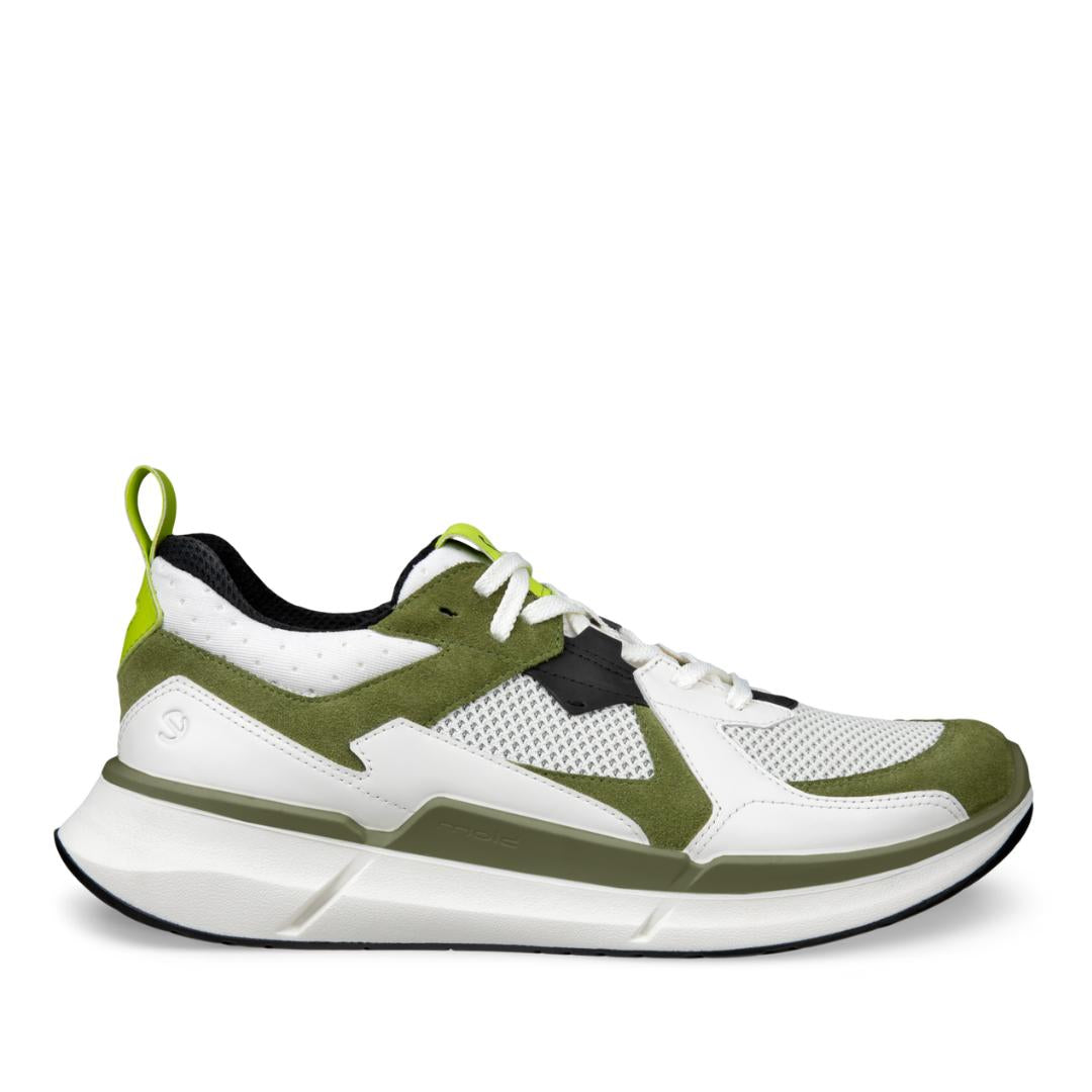 Heren veterschoenen-Groen combi kleur