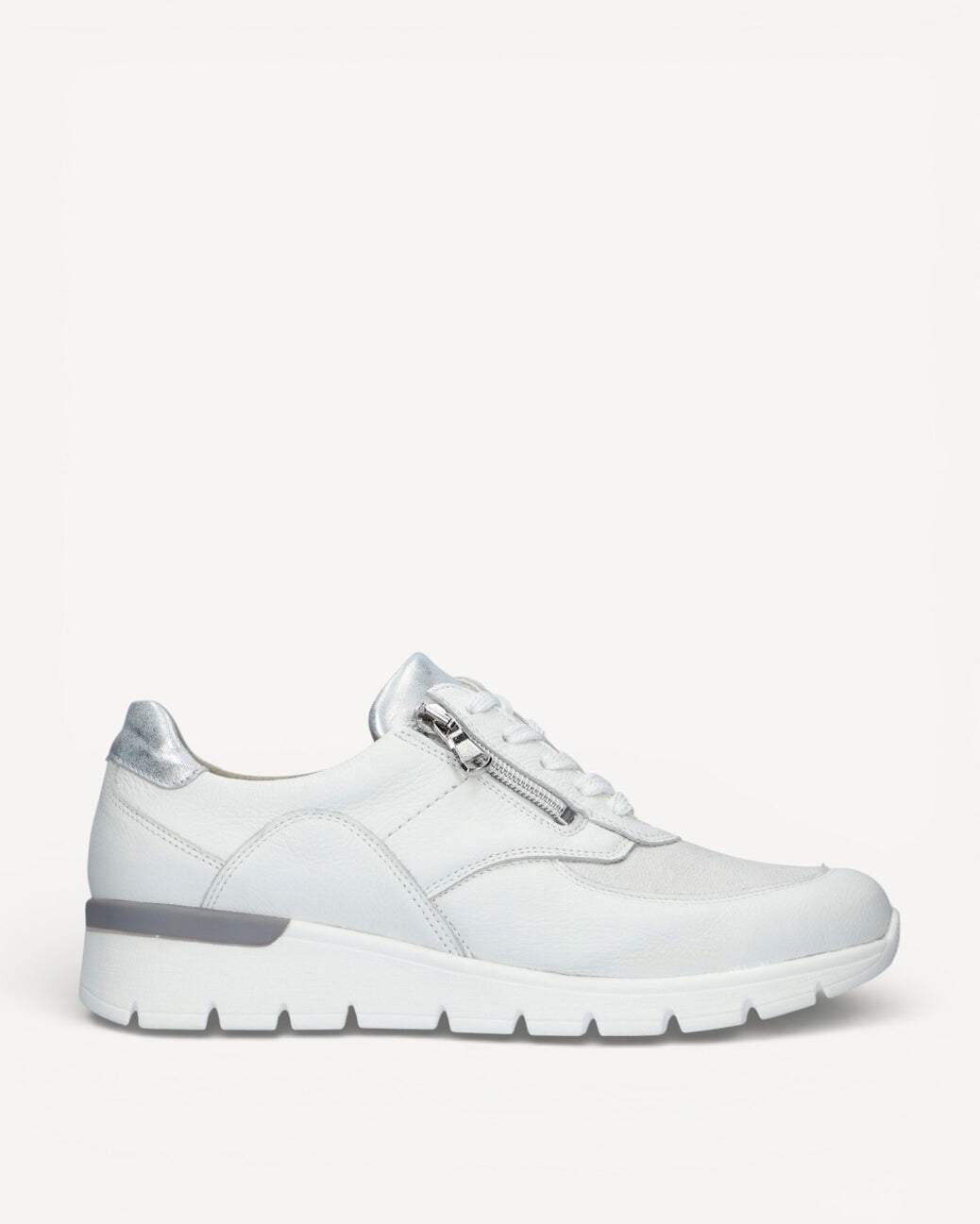 DAMES SPORTIEVE VETERSCHO-Wit leer