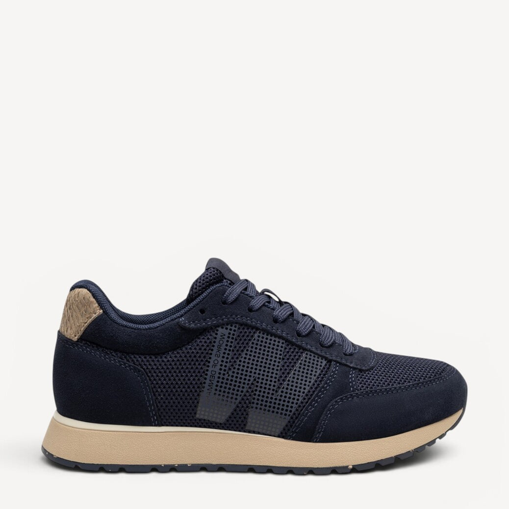 DAMES SPORTIEVE VETERSCHO-Blauw suède/nubuck