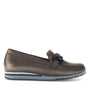 DAMES INSTAPSCHOENEN-Brons leer