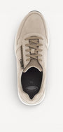 Heren veterschoenen-Beige suède/nubuck