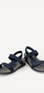 DAMES OPEN SCHOENEN-Blauw suède/nubuck