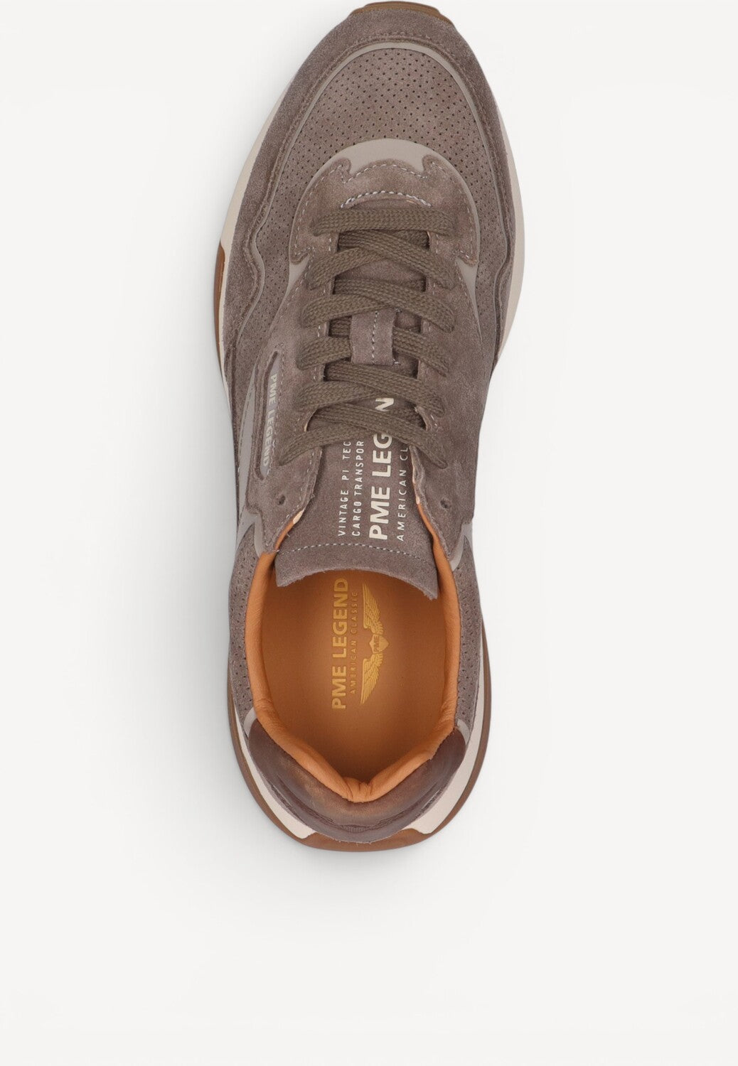Heren veterschoenen-Beige suède/nubuck