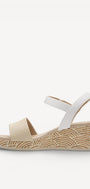 DAMES OPEN SCHOENEN-Beige suède/nubuck