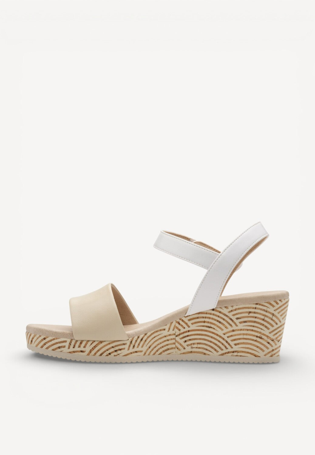 DAMES OPEN SCHOENEN-Beige suède/nubuck