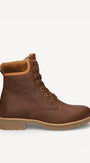 DAMES BOOTS+KORT LAARS-Bruin leer