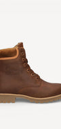 DAMES BOOTS+KORT LAARS-Bruin leer